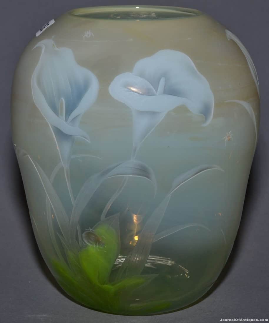 Gavels 'n' Paddles: Tiffany art glass vase, $60,000, Woody Auction