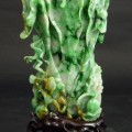 Gavels n Paddles: Chinese jadeite cabbage vase, $59,520, Elite Decorative Arts