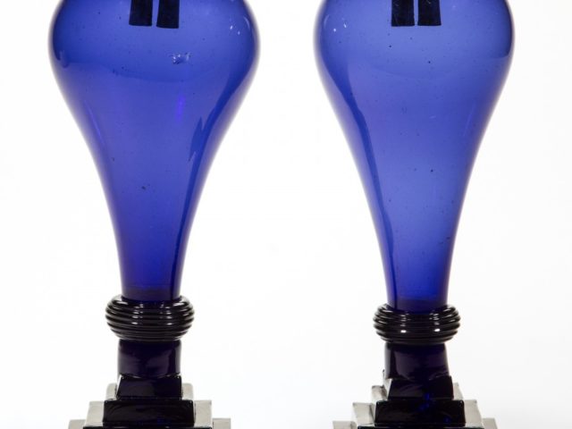 Gavels 'n' Paddles: Pair of whale oil lamps, $26,910, Jeffrey S. Evans