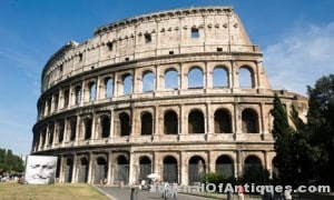 The Colosseum in Rome is leaning