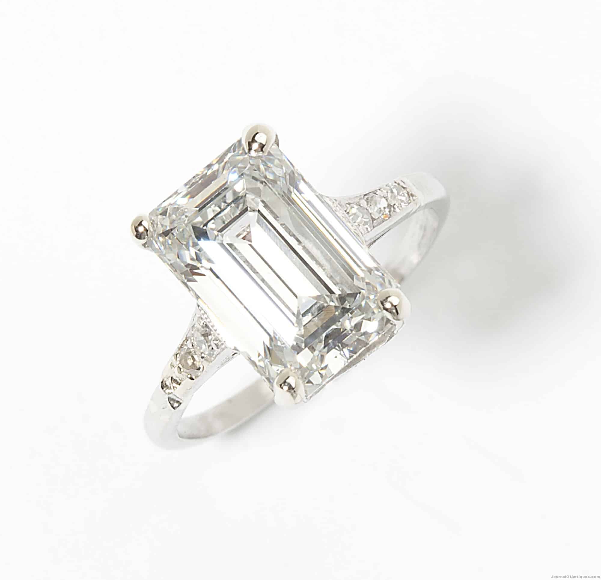 3.23-carat diamond ring, $33,600, John Moran
