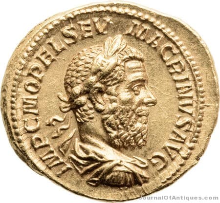 Roman gold Aureus, $203,150, Heritage