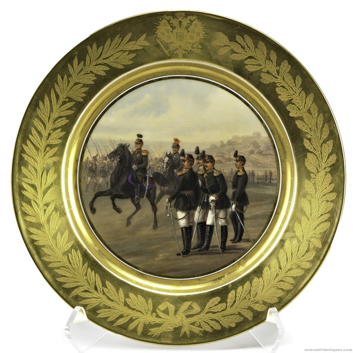 Alexander III plate, $87,500, Rago Arts