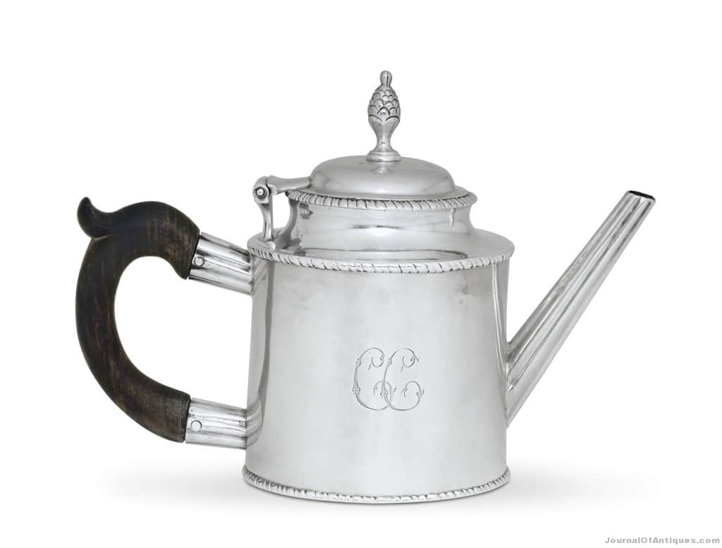 Paul Revere tea pot, $230,500, Christie’s