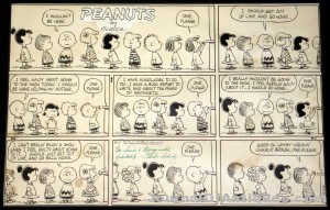 Peanuts Sunday strip, $41,400, Philip Weiss