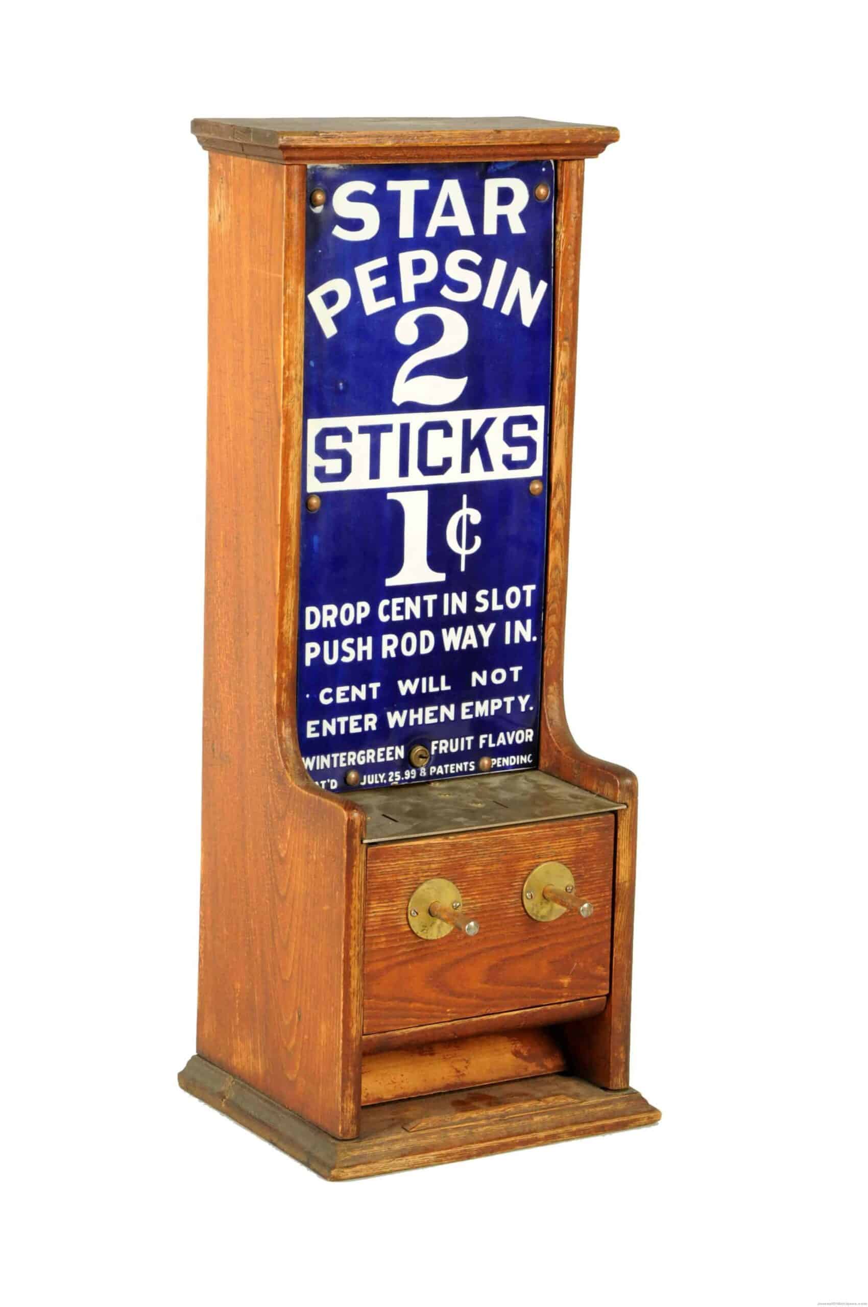 Gavels 'n' Paddles: Star Pepsin gum machine, $27,600, Morphy Auctions