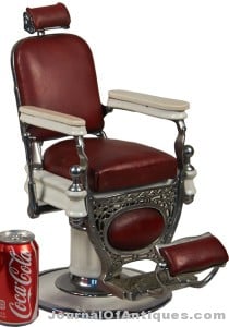 Gavels ’n’ Paddles: Scale model barber’s chair, $42,000, Victorian Casino