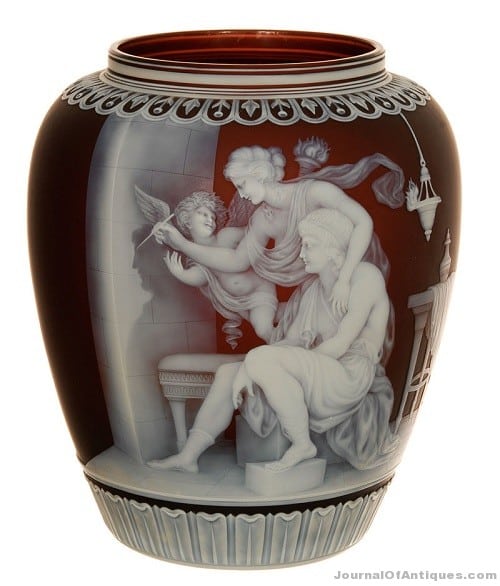 Gavels 'n' Paddles: English cameo art glass vase, $260,000, Woody Auction