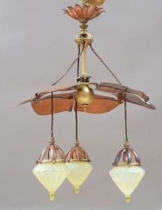 Gavels 'n' Paddles - Arts and Crafts chandelier, $26,910, Stair Auctioneers