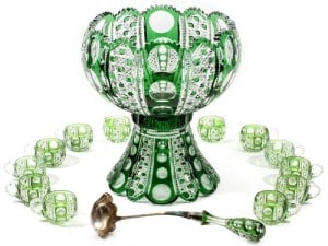 Gavels 'n' Paddles: Dorflinger punch set, $132,000, DuMouchelles