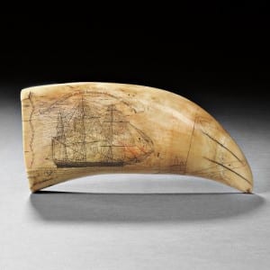 Gavels 'n' Paddles: Scrimshaw whale's tooth, $123,000, Skinner, Inc.