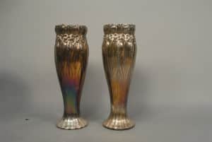 Gavels 'n' Paddles: Pair of Tiffany silver vases: $33,600, Nadeau's Auction