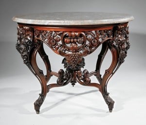 Gavels ‘N Paddles: Rosewood center table, $86,637, Neal Auction