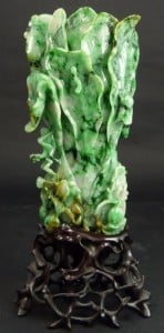 Gavels n Paddles: Chinese jadeite cabbage vase, $59,520, Elite Decorative Arts