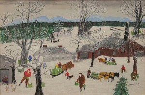 Gavels n Paddles: Grandma Moses painting, $78,000, Nadeau's Auction