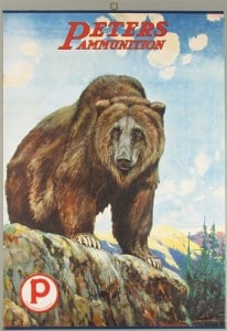 Gavels n Paddles: Peters Ammunition poster, $12,540, Showtime Auction