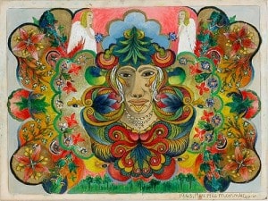 Gavels 'N Paddles: Minnie Evans painting, $30,000, Slotin Folk Art