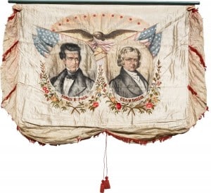 Gavels n' Paddles: 1844 political banner, $185,000, Heritage