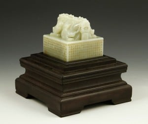Gavels n' Paddles: Chinese white jade seal, $90,000, Kaminski Auctions
