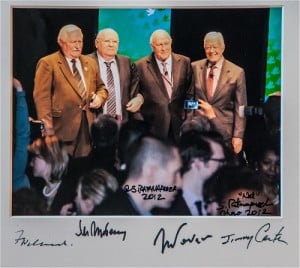 Gavels n' Paddles: Nobel Peace Prize photo, $125,000, Carter Center