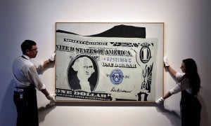 Gavels n' Paddles: Warhol's One Dollar Bill, $32.77 million, Sotheby's