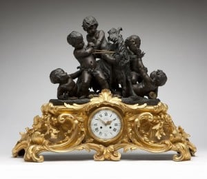 Gavels n Paddles: 1880s mantel clock, $28,125, John Moran