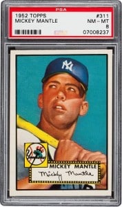 Gavels n Paddles: 1952 Mickey Mantle card, $400,950, Goldin Auctions