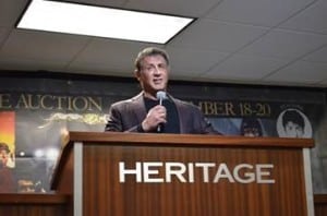 Sylvester Stallone fans make knock out “Rocky” and “Rambo” auction bids