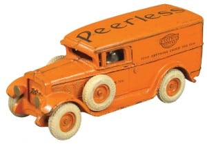 Gavels 'n' Paddles: 1920s Arcade panel van, $21,240, Bertoia Auctions