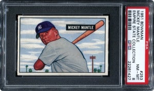 Mantle Card Crush Records in Memory Lane Auction