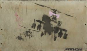 Gavels 'n' Paddles: Happy Chopper by Banksy, $140,800, Julien's Auctions