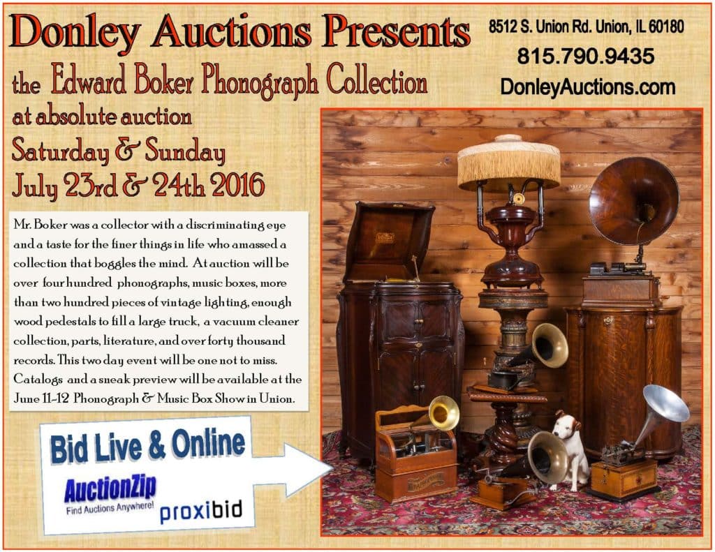 Donley Auctions JULY 23 24 Antique Phonograph Auction w