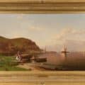1. Seascape painting by Alfred Thompson Bricher Near Cape Elizabeth