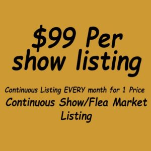 2017 Antique (Continuous Listing) Show / Flea Market Directory Listing