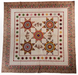 Gavels 'n' Paddles: Maryland appliquéd quilt, $9,360, Jeffrey S. Evans