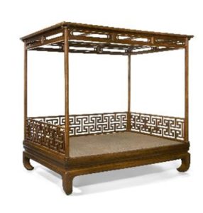 Gavels 'n' Paddles: Chinese huanghuali bed, $1.385 million, Bonhams