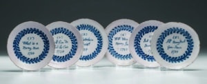 Gavels 'n' Paddles: Set of English delftware plates, $24,000, Cowan’s Auctions