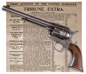 Gavels 'n' Paddles: Little Big Horn Colt pistol, $460,000, James D. Julia, Inc.