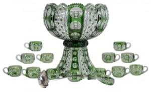 Gavels 'n' Paddles: Dorflinger punch bowl set, $114,000, Brunk Auctions