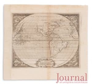 Gavels 'n' Paddles: 1587 map of the New World, $80,000, Swann Galleries