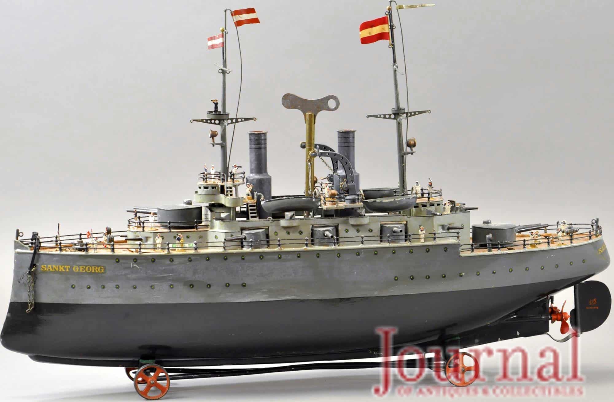 Gavels 'n' Paddles: Marklin toy battleship, $192,000, Bertoia Auctions