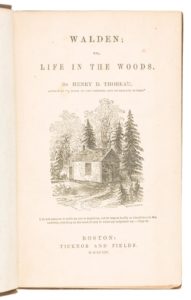 Gavels 'n' Paddles: Thoreau first edition book, $14,400, PBA Galleries
