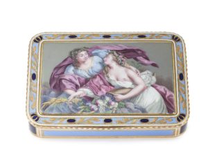 Gavels 'n' Paddles: Russian gold snuff box, $18,750, John Moran