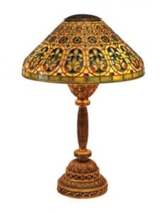 Gavels 'n' Paddles: Tiffany Studios Venetian lamp, $102,850, Clars Auction Gallery