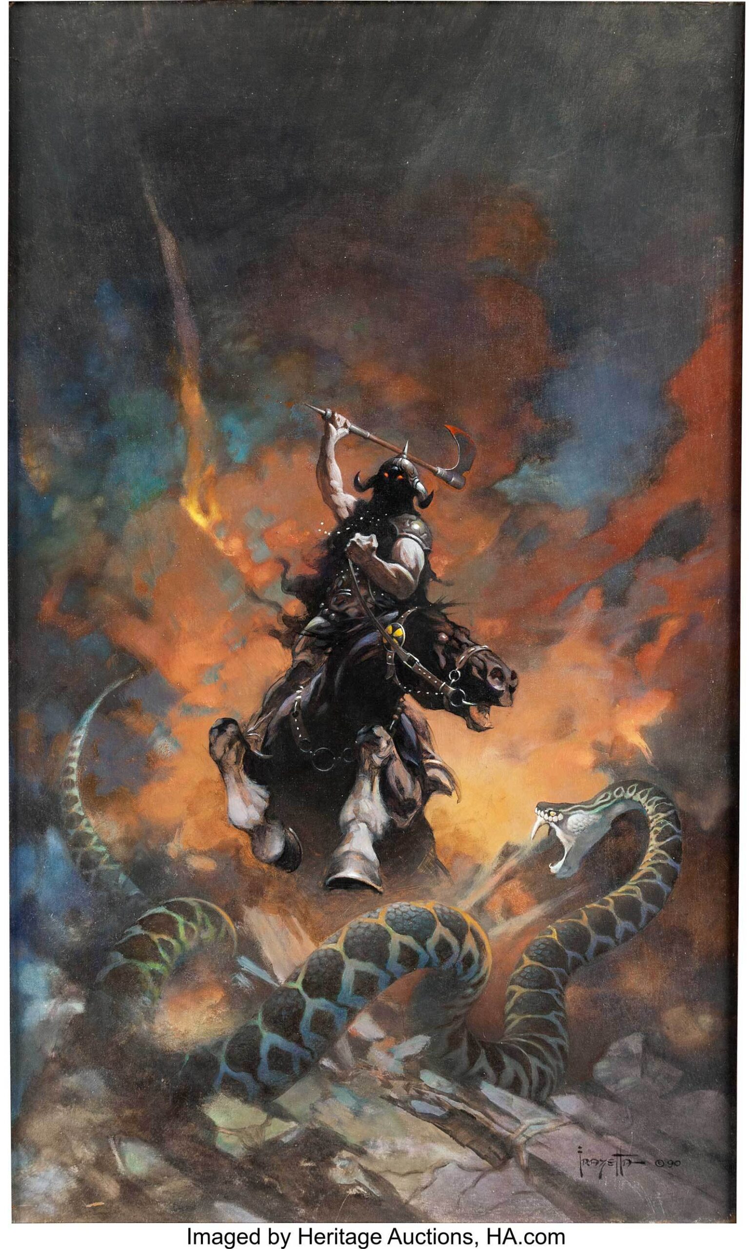 Gavels 'n' Paddles: Frank Frazetta comic cover art, $1.79 million, Heritage Auctions