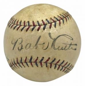 Gavels 'n' Paddles: Ruth / Gehrig signed ball, $42,962, Goldin Auctions