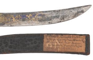 Gavels 'n' Paddles: Davy Crockett’s Bowie knife, $64,625, Cowan’s Auctions