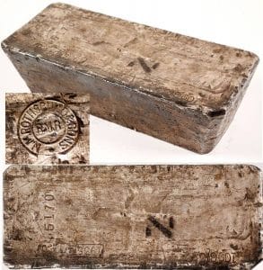 Gavels 'n' Paddles: Rothchild & Sons 1935 silver ingot, $23,500, Holabird Western Americana