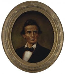 Gavels 'n' Paddles: Portrait of a beardless Lincoln, $40,000, Swann Auction Galleries