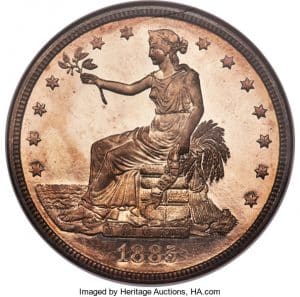 Gavels 'n' Paddles: 1885 U.S Trade dollar, $3.96 million, Heritage
